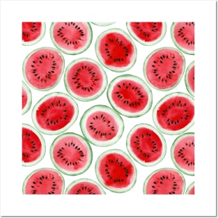 Watermelon slices pattern Posters and Art